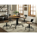 Furniture of America Round Fran Counter Height Dining Table with Pedestal Base CM3373RT-TABLE IMAGE 9