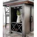  Furniture of America Faulkton Counter Height Dining Table with Pedestal Base CM3391PT-TABLE IMAGE 2