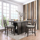  Furniture of America Faulkton Counter Height Dining Table with Pedestal Base CM3391PT-TABLE IMAGE 7