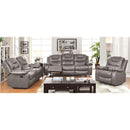  Furniture of America Grandolf Bonded Leather Match Recliner CM6813CH IMAGE 5