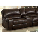  Furniture of America Jolene Reclining Leather Look 3 pc Sectional CM6838-SECTIONAL IMAGE 2