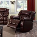  Furniture of America Wimbledon Power Leather Look Recliner CM6314-CH IMAGE 3