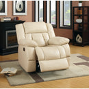  Furniture of America Barbado Glider Leather Look Recliner CM6827CH IMAGE 2