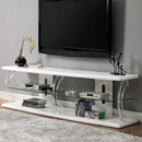  Furniture of America Ernst Flat Panel TV Stand CM5901WH-TV-72 IMAGE 1