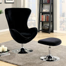  Furniture of America Shelia Stationary Fabric Accent Chair CM-AC6841BK IMAGE 1