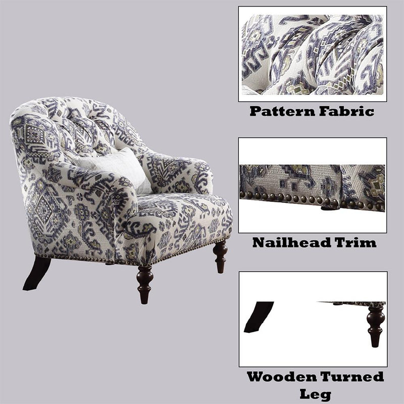 Acme Furniture Saira 52062 Chair with Pillow IMAGE 3