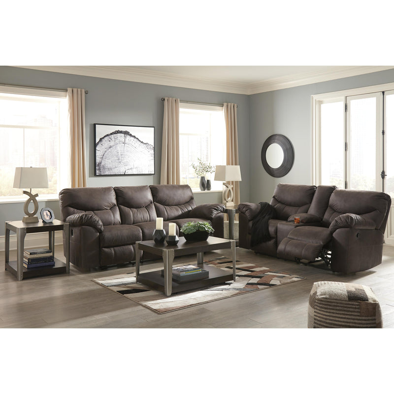 Signature Design by Ashley Boxberg Reclining Leather Look Loveseat 3380394 IMAGE 8