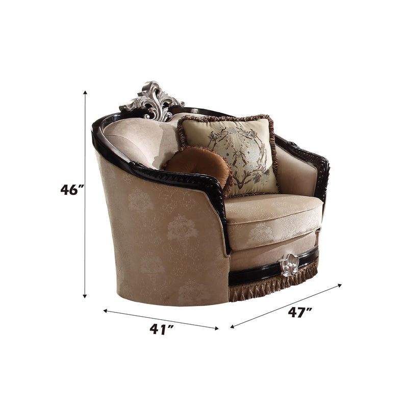 Acme Furniture Ernestine 52112 Chair with 2 Pillows IMAGE 3