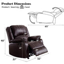 Acme Furniture Zuriel 52282 Motion Rocker Recliner IMAGE 3