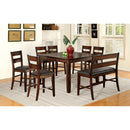  Furniture of America Dickinson II Counter Height Bench CM3187PBN IMAGE 2