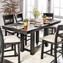  Furniture of America Thomaston Counter Height Dining Table with Trestle Base CM3543PT-TABLE IMAGE 1
