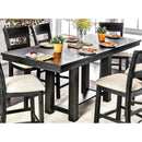 Furniture of America Thomaston Counter Height Dining Table with Trestle Base CM3543PT-TABLE IMAGE 2