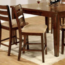  Furniture of America Priscilla Counter Height Dining Chair CM3111PC-DK-2PK IMAGE 2
