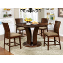  Furniture of America Round Montreal II Dining Table with Pedestal Base CM3711RPT-TABLE IMAGE 4