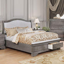  Furniture of America Merida California King Platform Bed with Storage CM7504GY-CK-BED IMAGE 2