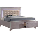  Furniture of America Claudette King Upholstered Panel Bed with Storage CM7972EK-BED IMAGE 1