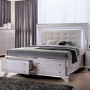  Furniture of America Claudette King Upholstered Panel Bed with Storage CM7972EK-BED IMAGE 2