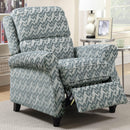  Furniture of America Amy Fabric Recliner CM-RC6587BL IMAGE 1