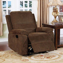  Furniture of America Tempe Fabric Recliner CM6340-CH IMAGE 2