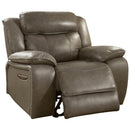  Furniture of America Page Power Leather Recliner CM6561-CH-PM IMAGE 1