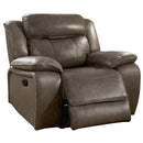  Furniture of America Page Leather Recliner CM6561-CH IMAGE 1