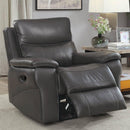  Furniture of America Lila Leather Recliner CM6540-CH IMAGE 1