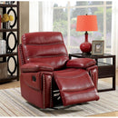  Furniture of America Cavan Leatherette Recliner CM6560RD-CH IMAGE 2