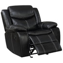  Furniture of America Pollux Leatherette Recliner CM6981-CH IMAGE 1
