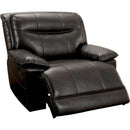  Furniture of America Danika Glider Leatherette Recliner CM-RC6816BR IMAGE 1