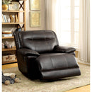  Furniture of America Danika Glider Leatherette Recliner CM-RC6816BR IMAGE 2