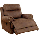  Furniture of America Kellie Fabric Recliner CM6281-CH IMAGE 1