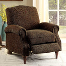  Furniture of America Paulette Fabric Recliner CM-RC6458PA IMAGE 1