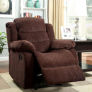  Furniture of America Millville Fabric Recliner CM6173CH IMAGE 1