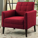  Furniture of America Amelie Stationary Fabric Accent Chair CM-AC6545RD IMAGE 1