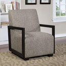  Furniture of America Fermoy Stationary Fabric Accent Chair CM-AC6383GY IMAGE 2