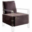  Furniture of America Eloise Stationary Fabric Accent Chair CM-AC6187GY IMAGE 1