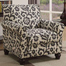  Furniture of America Clea Stationary Fabric Accent Chair CM6139B IMAGE 2
