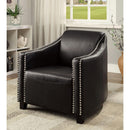  Furniture of America Kirk Stationary Bonded Leather Match Accent Chair CM-AC6110 IMAGE 2