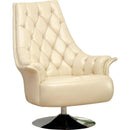 Furniture of America Wyn Swivel Leather Look Accent Chair CM-AC6805 IMAGE 1