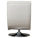  Furniture of America Trinidad Swivel Leather Look Accent Chair CM-AC6912W IMAGE 9