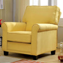  Furniture of America Belem Stationary Fabric Accent Chair CM-AC6056YW IMAGE 1