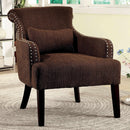  Furniture of America Agalva Stationary Fabric Accent Chair CM-AC6113BR IMAGE 1
