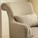  Furniture of America Agalva Stationary Fabric Accent Chair CM-AC6113BG IMAGE 3