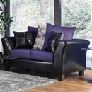  Furniture of America Kaelyn Stationary Leatherette Loveseat SM4050-LV IMAGE 1