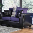  Furniture of America Kaelyn Stationary Leatherette Loveseat SM4050-LV IMAGE 3