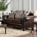  Furniture of America Midleton Stationary Leatherette Loveseat SM7406-LV IMAGE 1