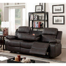 Furniture of America Pondera Reclining Leather Look Sofa CM6568-SF IMAGE 3