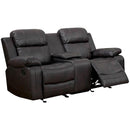  Furniture of America Pondera Reclining Leather Look Loveseat CM6568-LV IMAGE 1