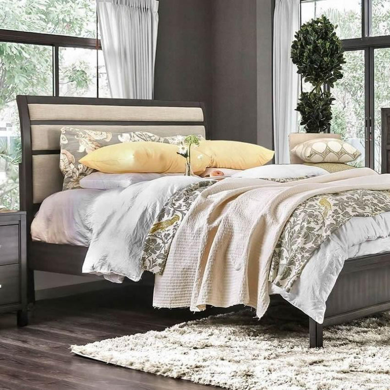 Furniture of America Berenice California King Platform Bed CM7580GY-CK-BED IMAGE 4