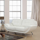  Furniture of America Reanna Stationary Leatherette Loveseat CM6414WH-LV IMAGE 2